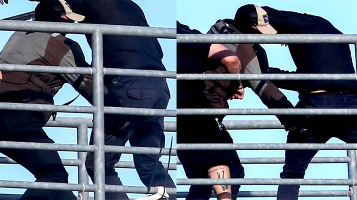 Εικόνα σοκ: Χούλιγκαν του ΠΑΟΚ μαχαιρώνει οπαδό της ΑΕΚ στο Πανθεσσαλικό