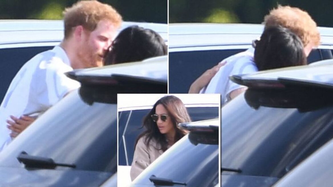Prince Harry and Meghan Markle “caught” kissing (photos)