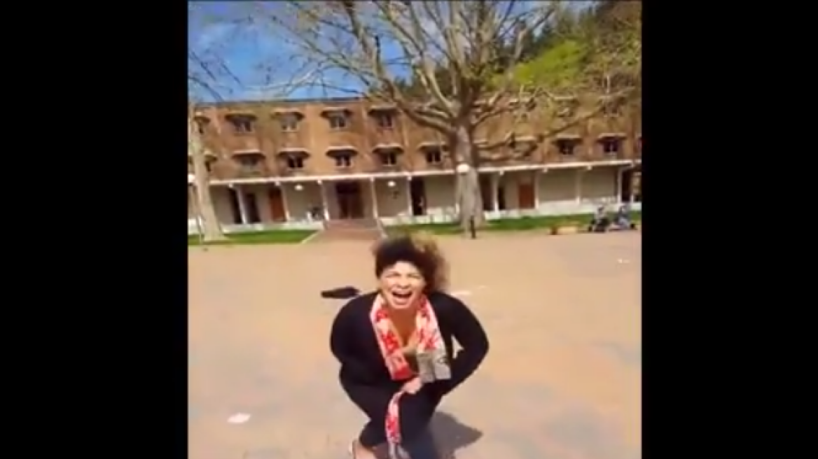 Disturbing Video: Anti-Trump student loses her mind! (VIDEO)