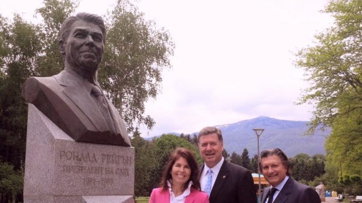 Bulgarian capital unveils statue of Ronald Reagan to honor his victory against Communism