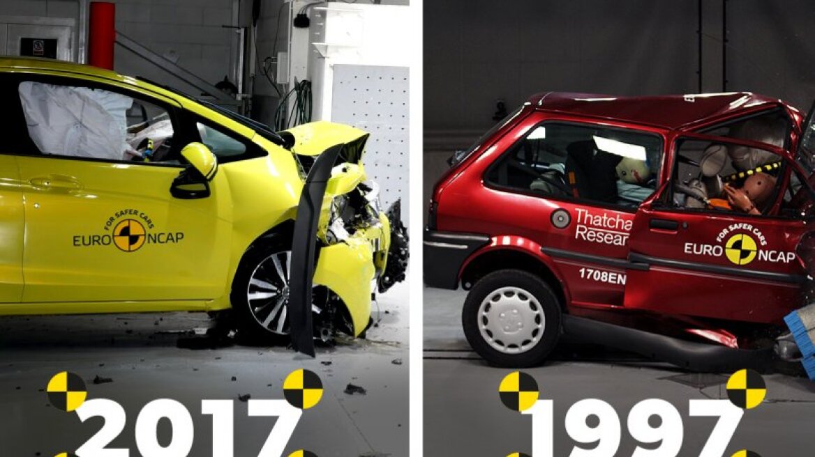 Συγκλονιστικό crash test παλιού vs νέου αυτοκινήτου (vid & pics)