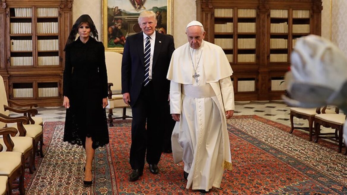 US President Donald Trump meets Pope Francis (videos)
