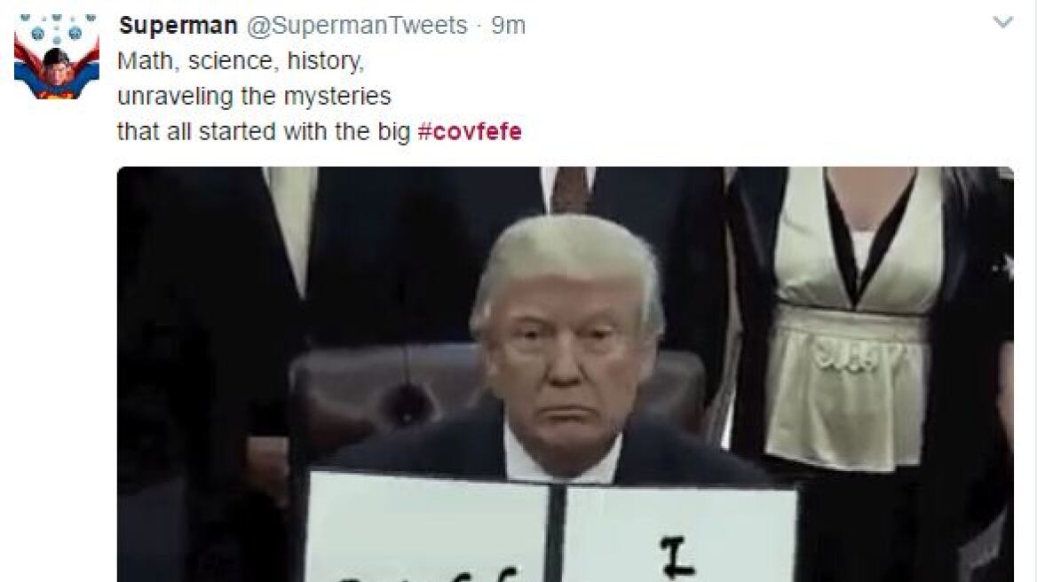 Χαμός από το «μεθυσμένο» tweet του Τραμπ: «Τι σημαίνει "covfefe"»; 