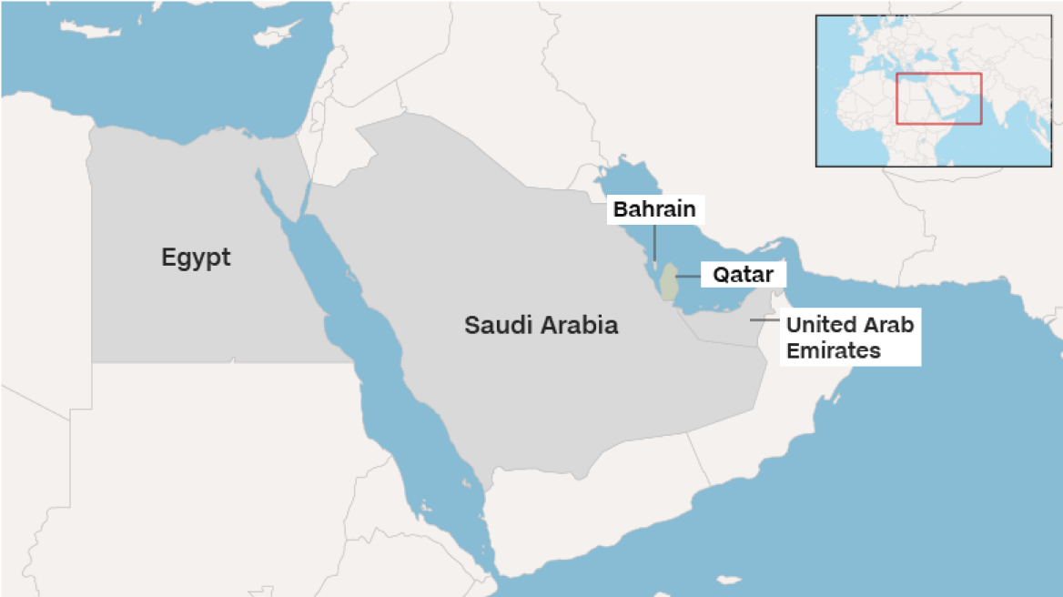  UAE, Saudi Arabia and Bahrain cut off relations with fellow Gulf state Qatar