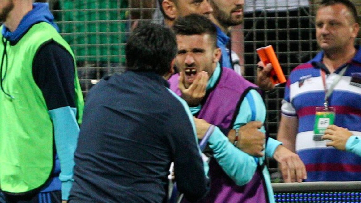 Greek player loses tooth after punch by Bosnian assistant coach (video)