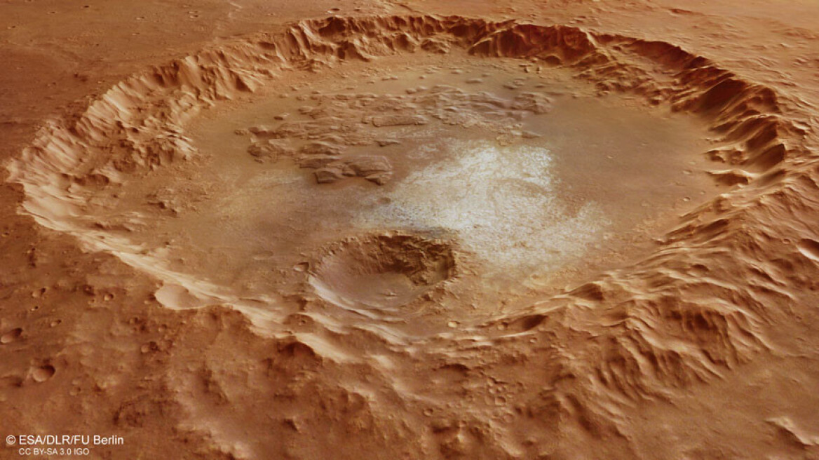Διάστημα: Κρατήρας δίνει νέα στοιχεία για την ύπαρξη νερού στον Άρη κατά το παρελθόν