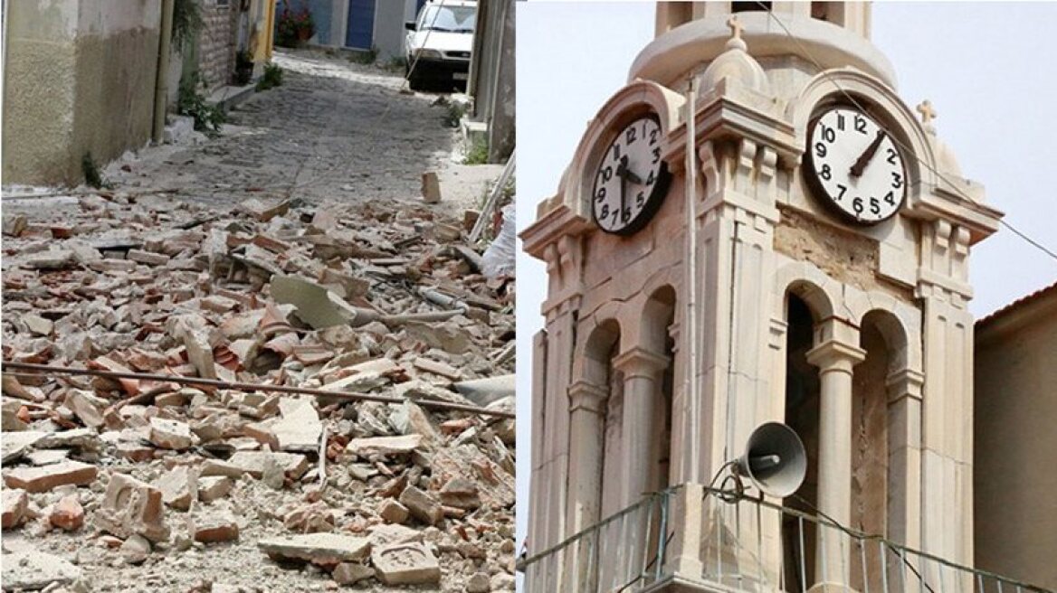 Ten injured in Lesvos earthquake (videos-photos of destruction)