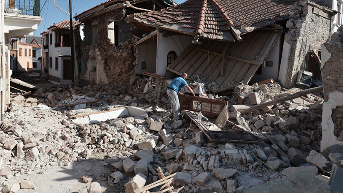 Λέσβος: 350 άστεγοι από τον σεισμό - 150 μη κατοικήσιμα σπίτια