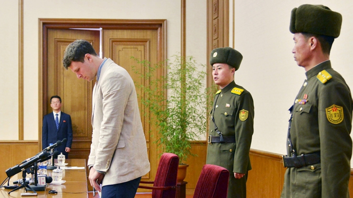 Σε κώμα κρατούσε η Βόρεια Κορέα αμερικανό φοιτητή για τουλάχιστον έναν χρόνο!