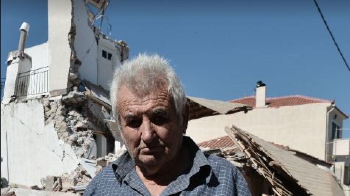 Μαρτυρίες κατοίκων από τη Βρίσα: Εγκλωβιστήκαμε με την γυναίκα μου στα ερείπια