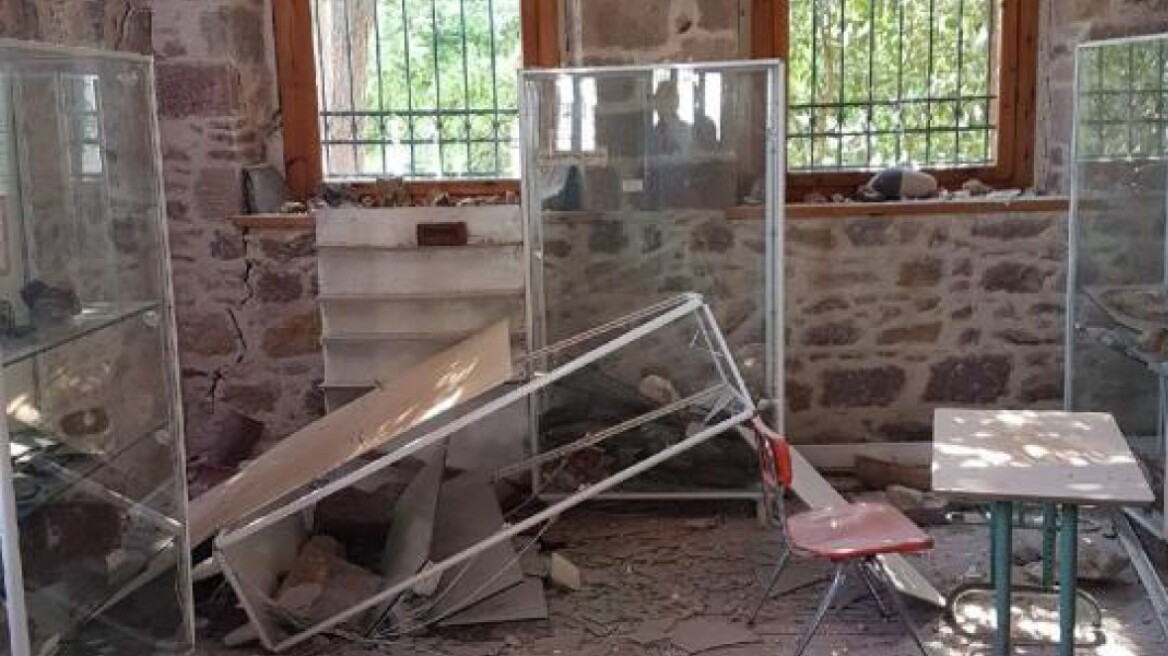 Μεγάλες καταστροφές στο Μουσείο Φυσικής Ιστορίας του ΕΚΠΑ στη Βρίσα της Λέσβου