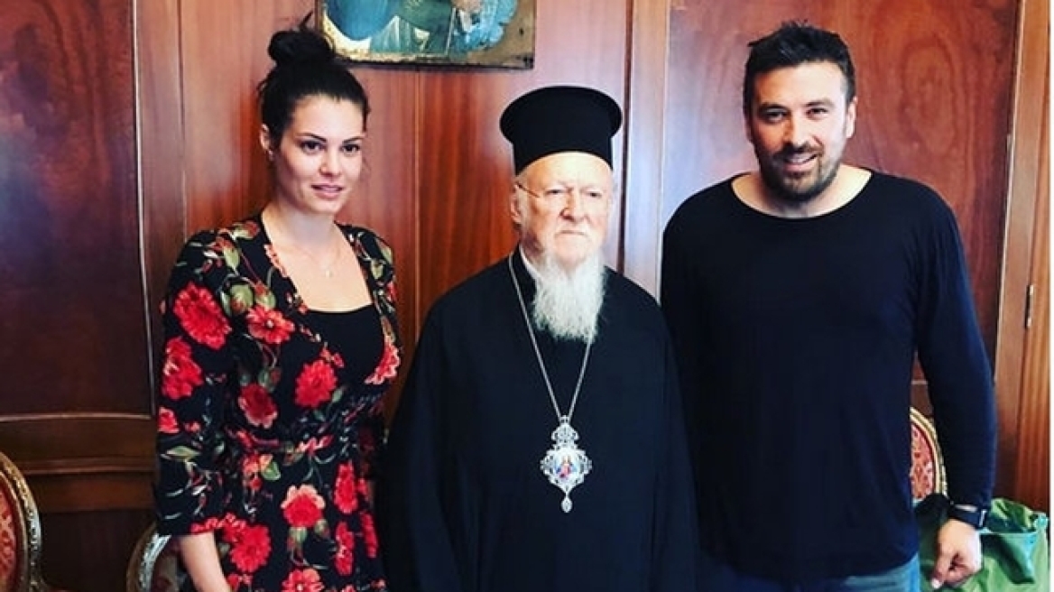 Μαρία Κορινθίου και Γιάννης Αϊβάζης συνάντησαν τον Οικουμενικό Πατριάρχη