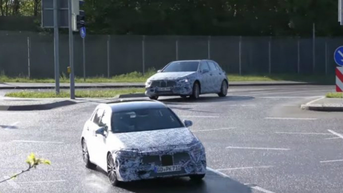H Mercedes δοκιμάζει την επόμενη A-Class (video)