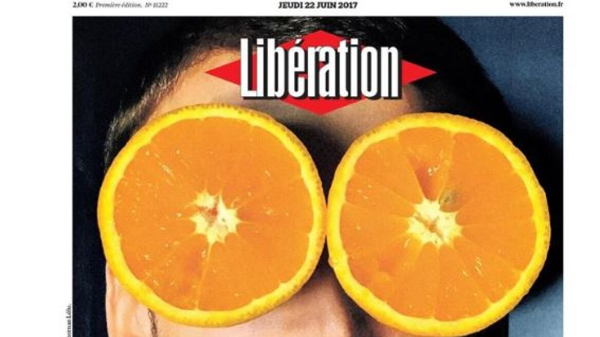 Με φέτες πορτοκαλιού στο πρόσωπο του Μακρόν το σχόλιο της Liberation για την... ανανέωση της κυβέρνησης