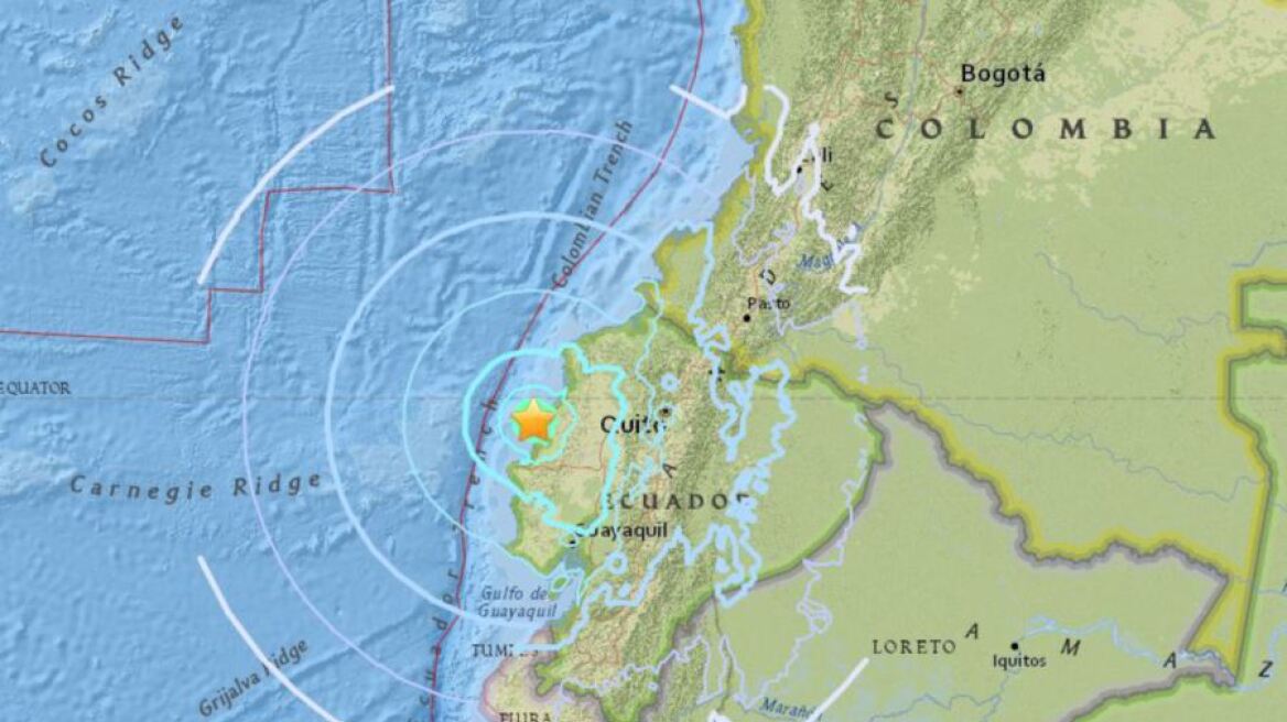Σεισμός 6 Ρίχτερ στον Ισημερινό - Πέντε τραυματίες