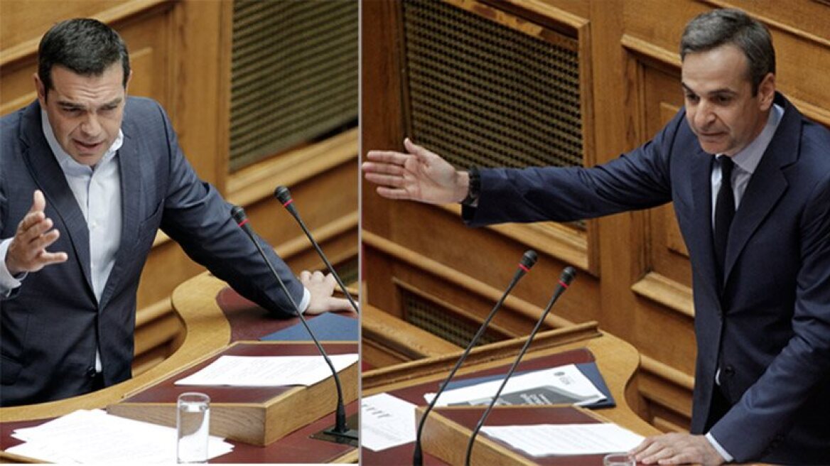 Greek PM Tsipras and ND leader Mitsotakis go head to head in parliament