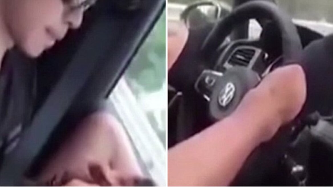 Βίντεο: Κινέζος οδηγεί με τα πόδια για να μπορεί να παίζει στο κινητό του!