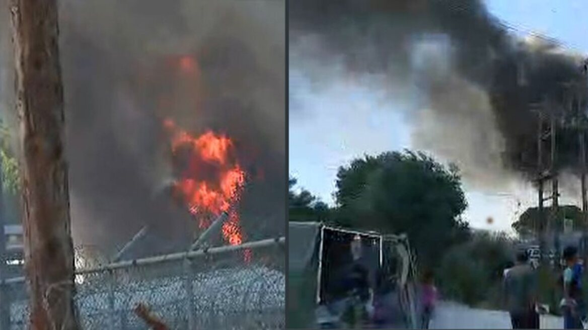 Riots at Lesvos refugee hotspot underway (videos)