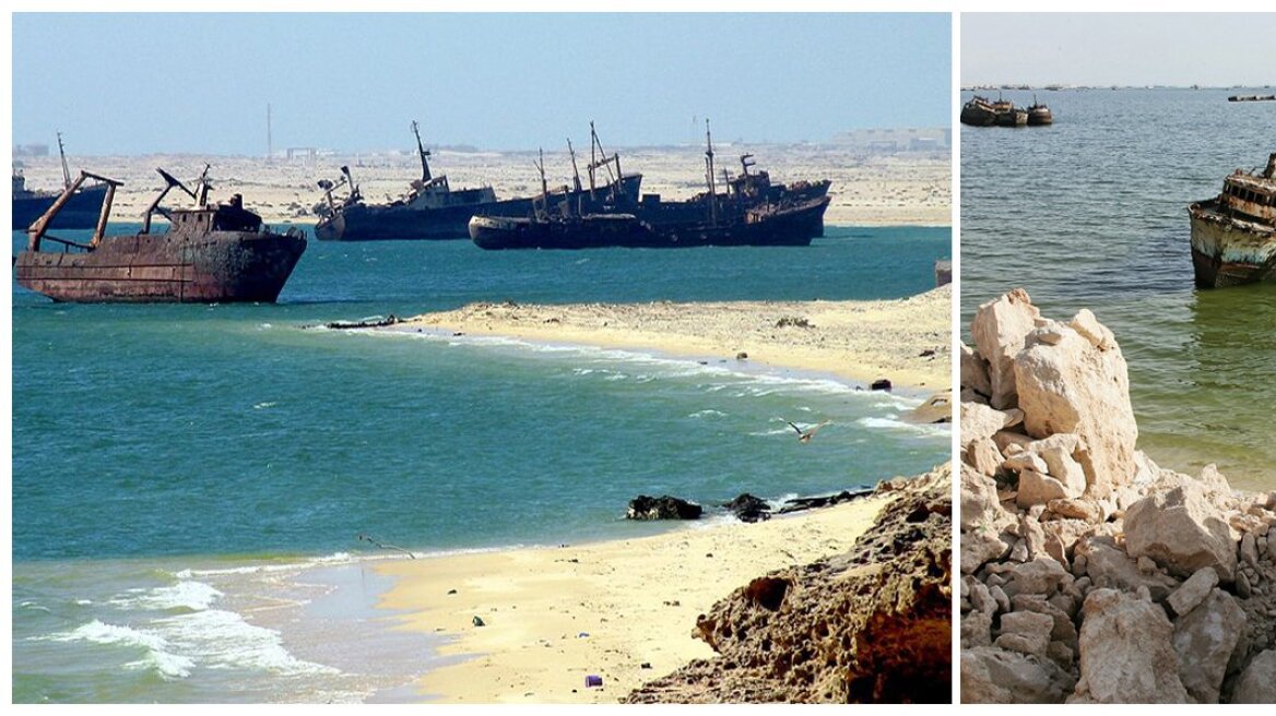 The port of Nouadhibou: World’s largest ship graveyard with over 300 rotting ships