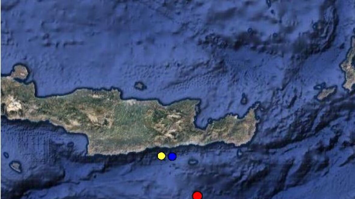 Και σεισμός 4,3 Ρίχτερ νοτιοδυτικά της Ιεράπετρας  
