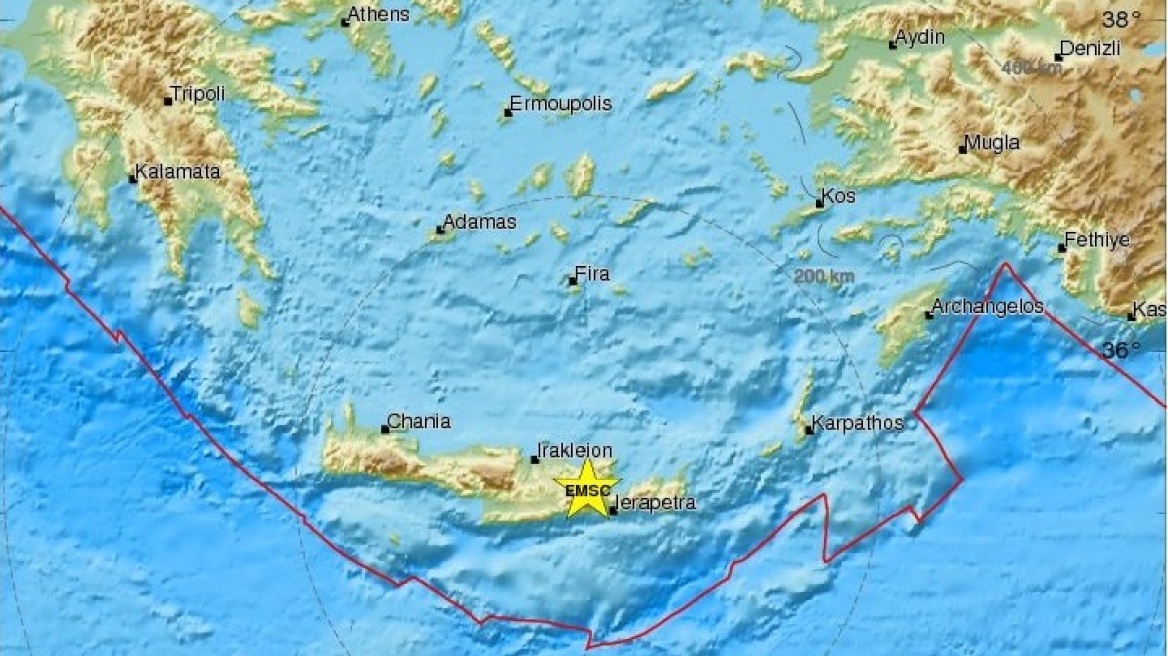 Δεν αφήνει ούτε την Κρήτη ο Εγκέλαδος: Νέος σεισμός 4 Ρίχτερ