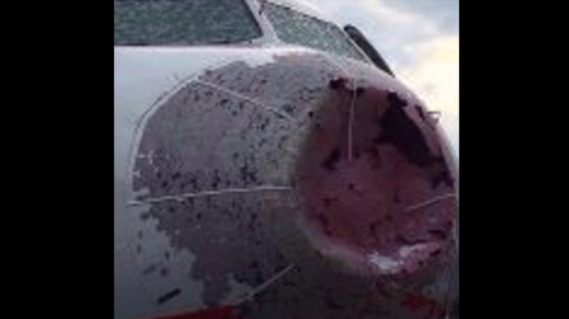 Κωνσταντινούπολη: Αεροσκάφος με 121 επιβάτες χτυπήθηκε από χαλάζι εν πτήσει!
