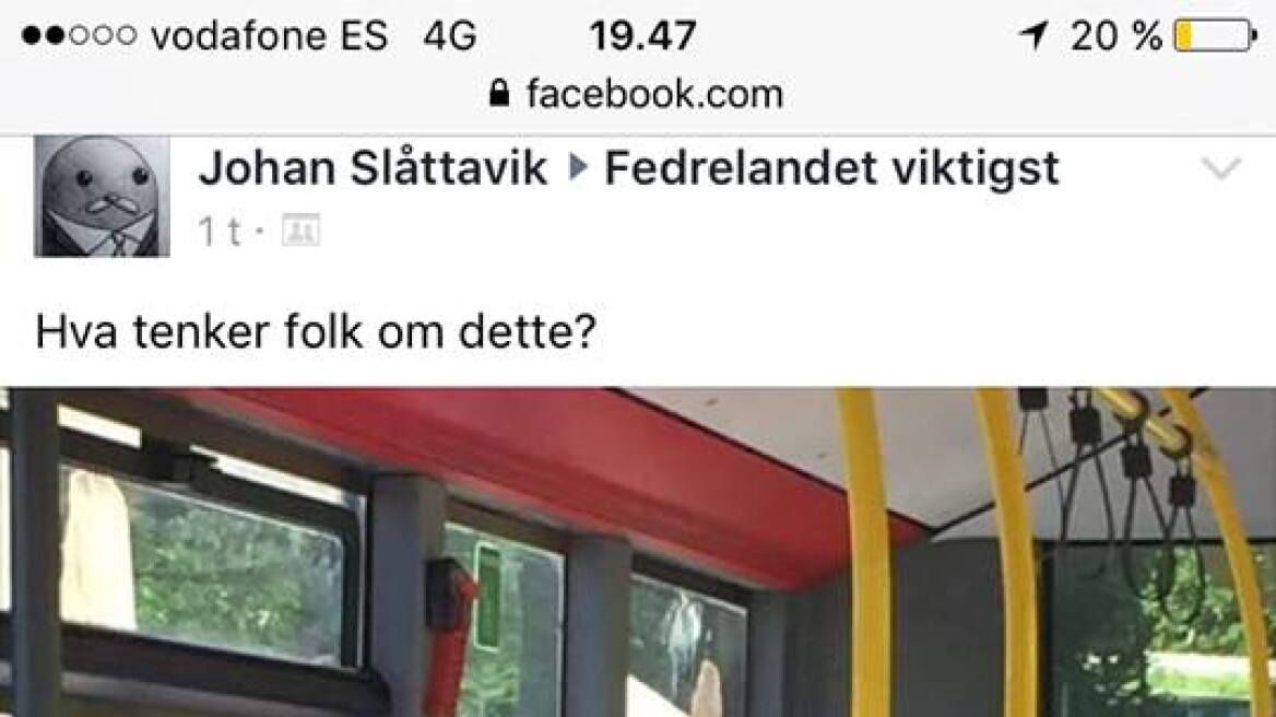 Νορβηγοί ακροδεξιοί πέρασαν καθίσματα λεωφορείου για... γυναίκες με μπούργκα!