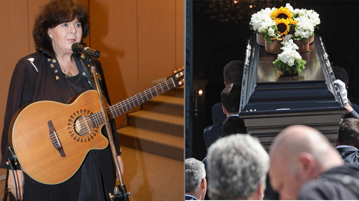 Φωτογραφίες: Το τελευταίο «αντίο» στην Αρλέτα συνοδεία της αγαπημένης της κιθάρας