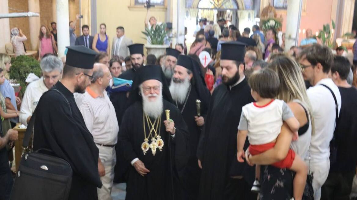 Στην Παναγία Φιδούσα της Κεφαλονιάς ο Αρχιεπίσκοπος Αλβανίας Αναστάσιος
