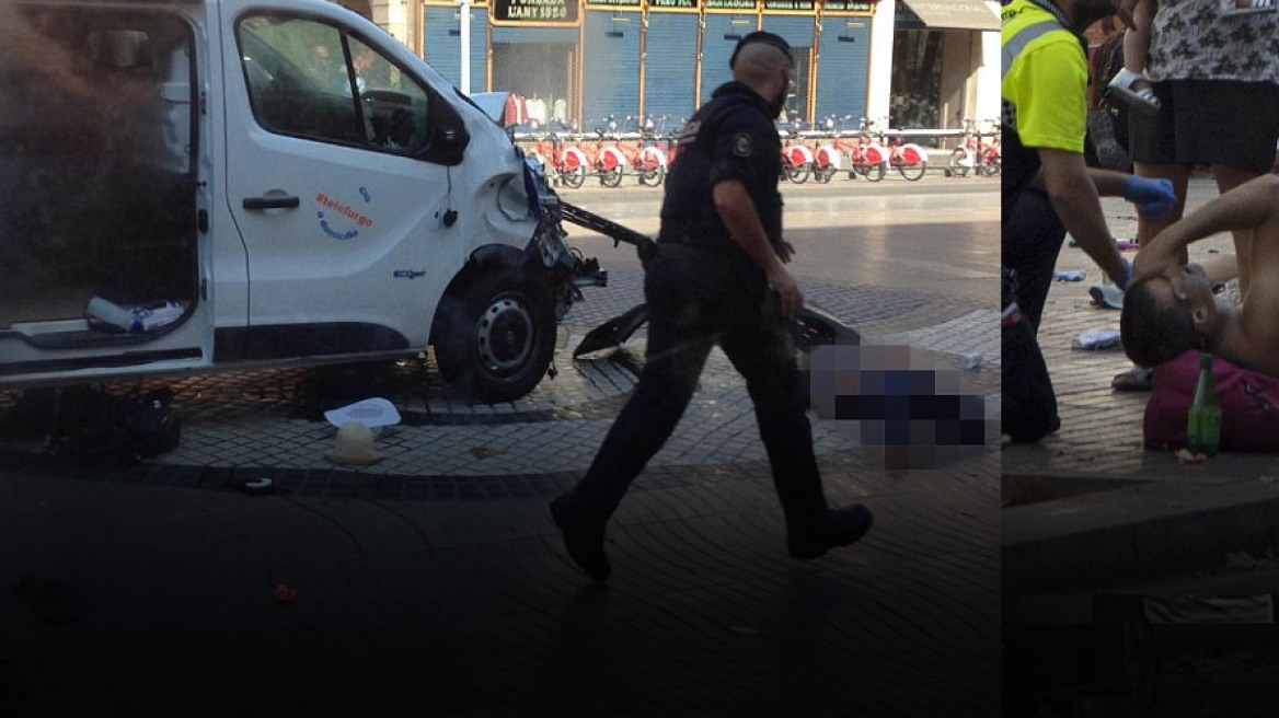 Φορτηγάκι έπεσε σε πεζούς στην Ράμπλας στη Βαρκελώνη: 13 νεκροί, 80 τραυματίες - Μία Ελληνίδα