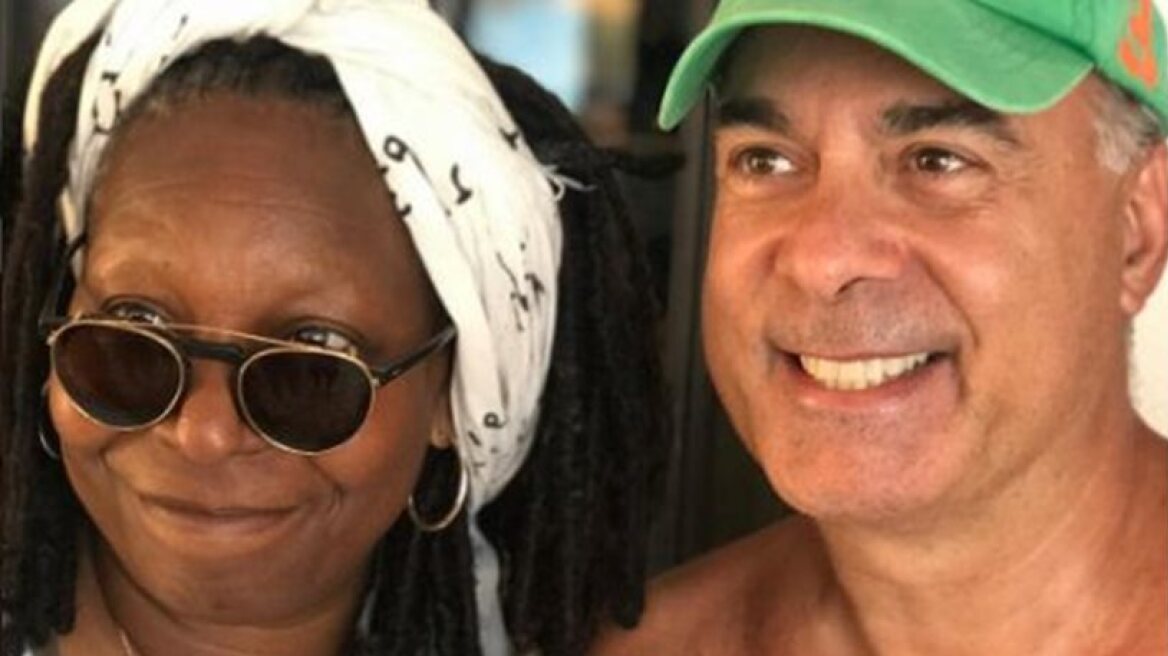 Whoopi Goldberg in Greece with Fotis Sergoulopoulos (photo)
