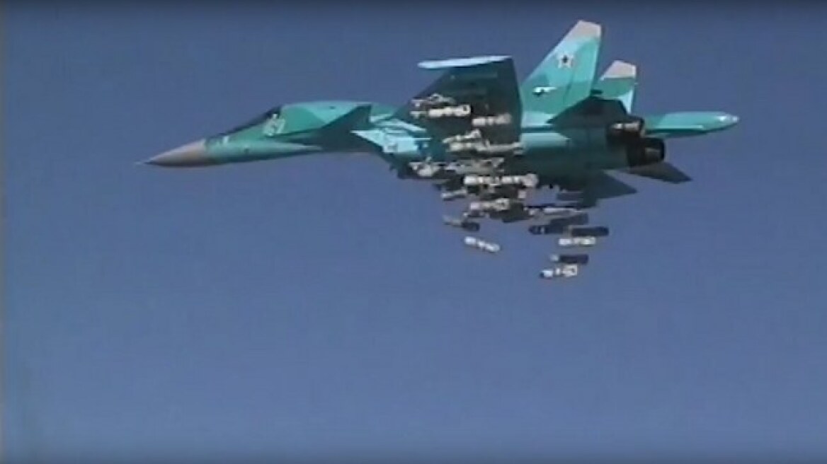 Συρία: Δείτε βίντεο ρωσικής αεροπορικής επίθεσης - Νεκροί 200 τζιχαντιστές 
