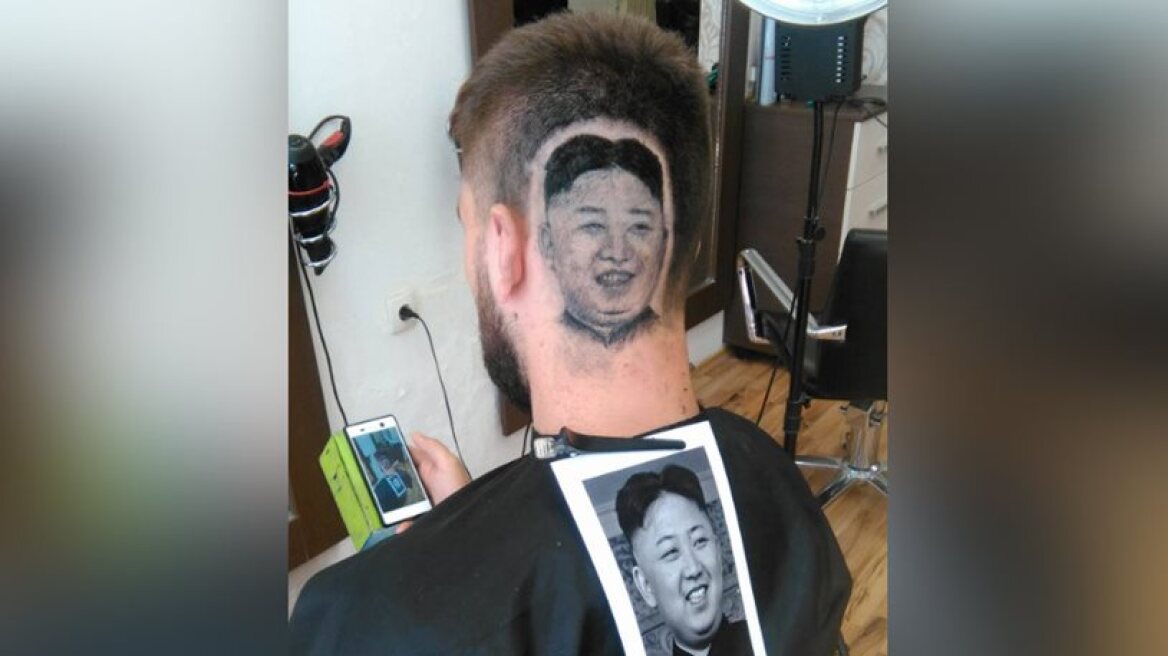 Barber shaves N. Korean leader’s face into client’s sculp! (video)