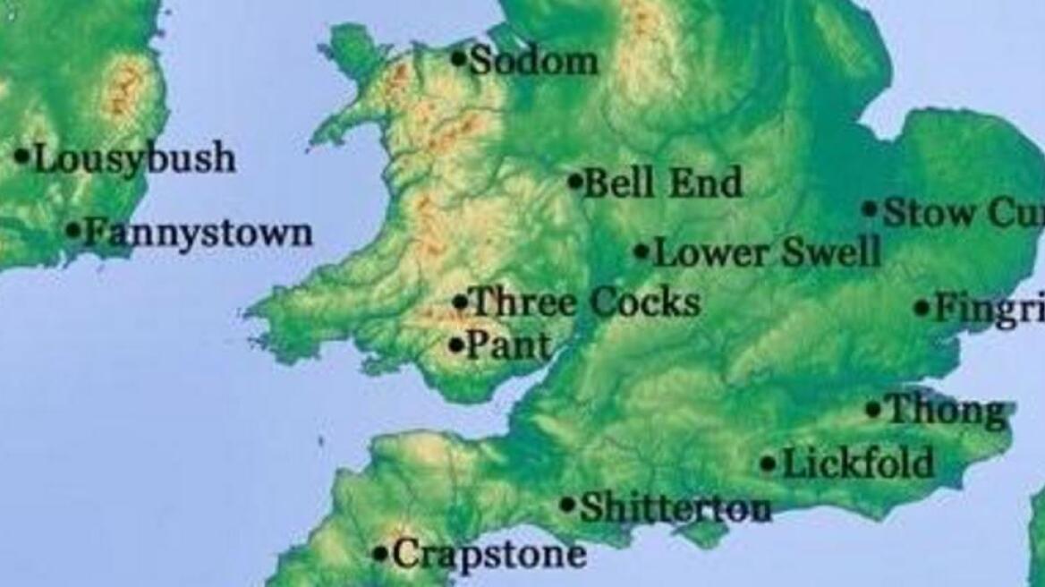 Rudest location names in Britain! (hilarious!)