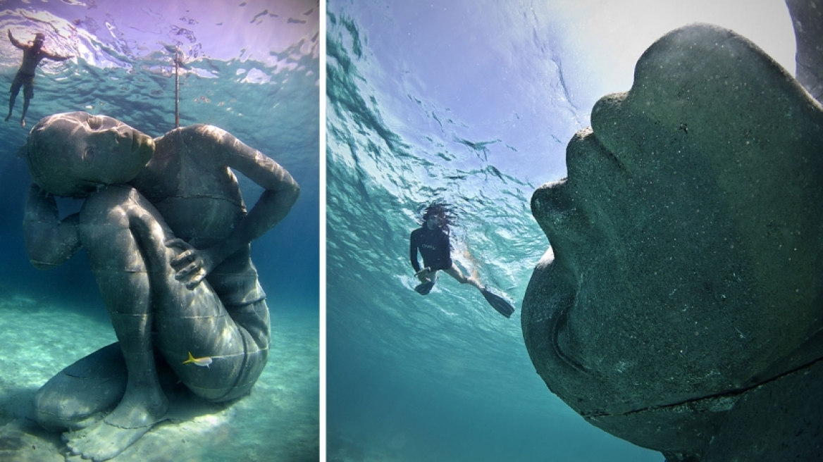 Το μεγαλύτερο υποβρύχιο γλυπτό στον κόσμο έχει ελληνικό όνομα (ΒΙΝΤΕΟ)