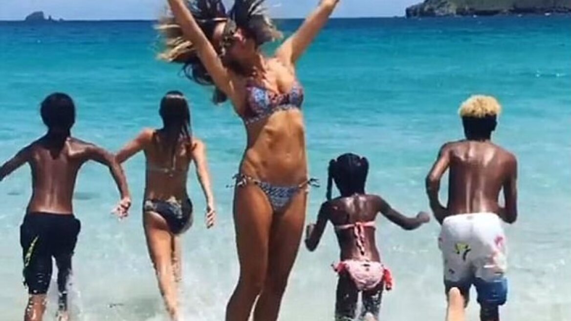 Heidi Klum teaches her kids to avoid sexy photos while posting racy pics herself on social media (photos)