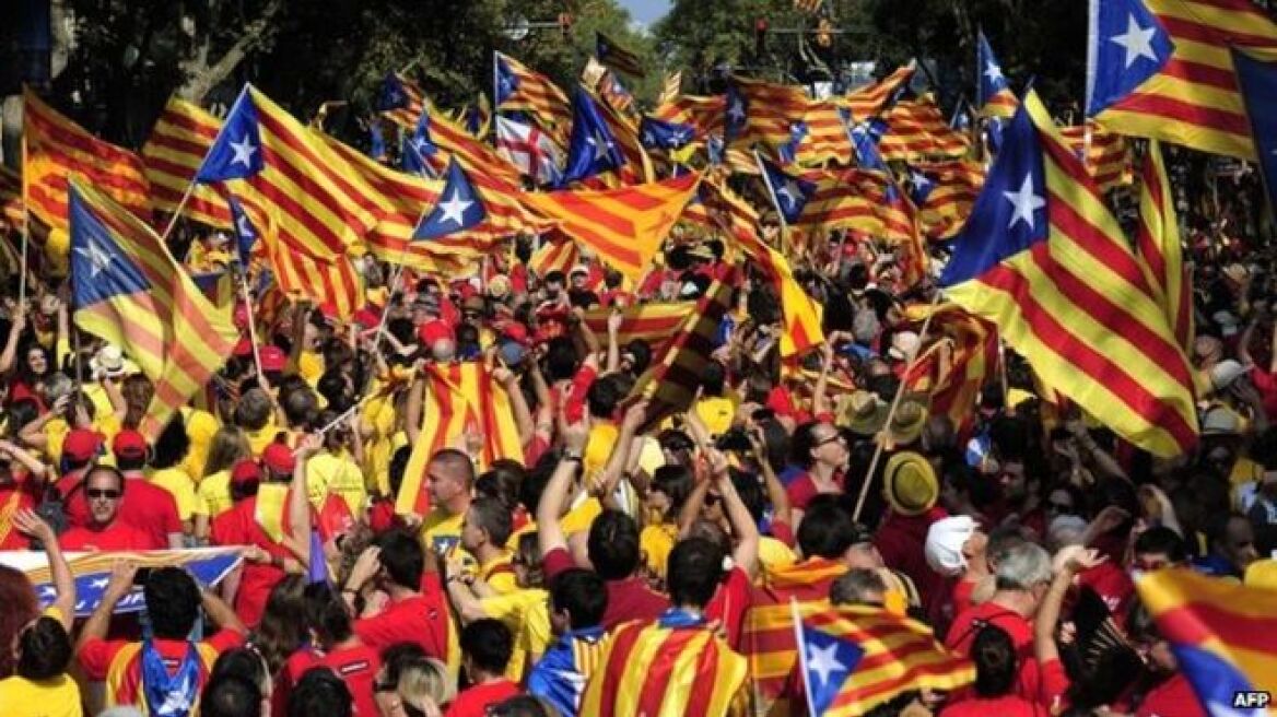 Εθνική επέτειος στην Καταλονία με μαζικές διαδηλώσεις υπέρ της απόσχισης