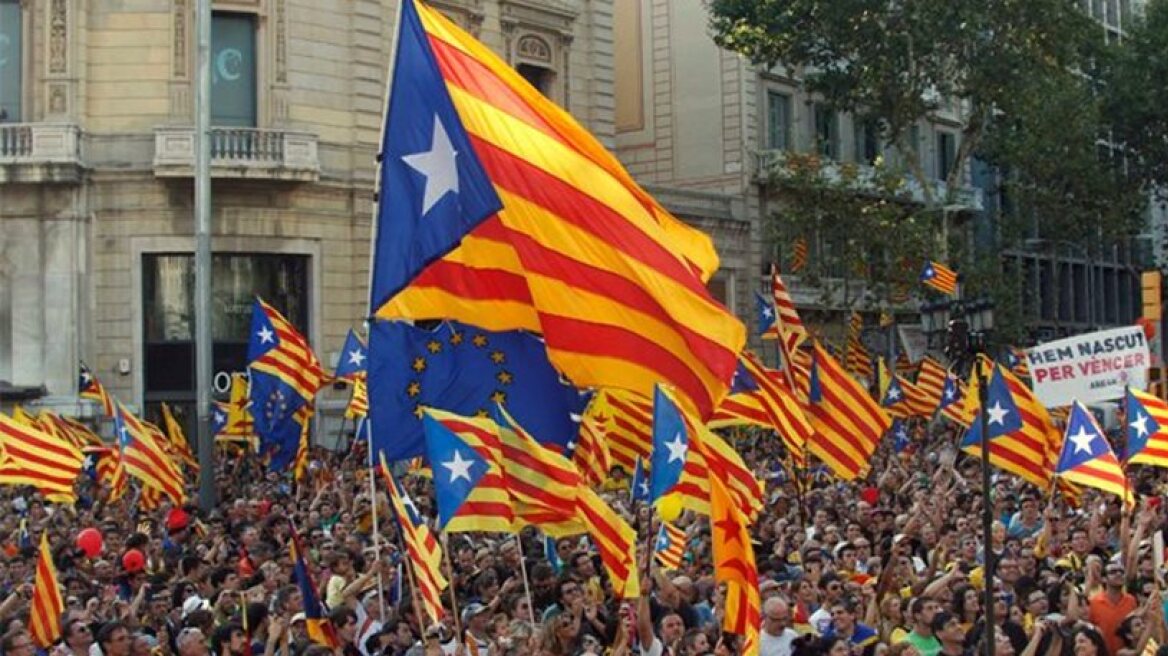 Μαδρίτη: Συλλαλητήριο υπέρ του δημοψηφίσματος για την ανεξαρτησία της Καταλονίας