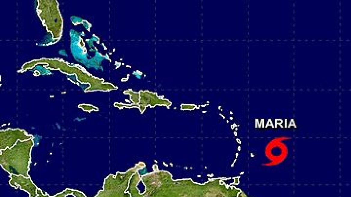 Νέος κυκλώνας, η «Μαρία», απειλεί τα νησιά της Καραϊβικής