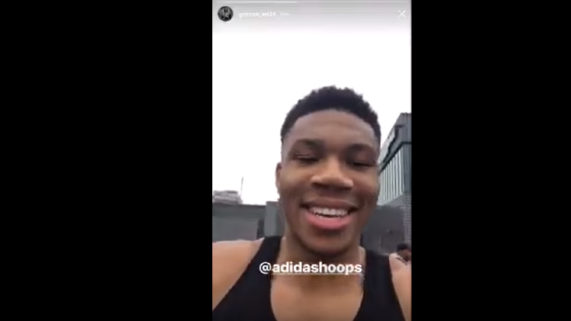 Adidas send truckload of gear to sign Giannis Antetokounmpo (video)
