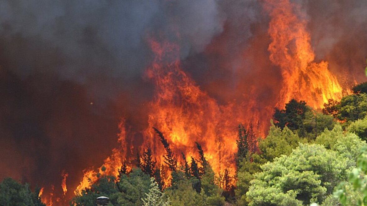 Fires rage in Drama, Serres and Chalkidiki