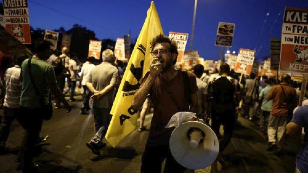 Συγκέντρωση διαμαρτυρίας κατά του φασισμού στο Πασαλιμάνι