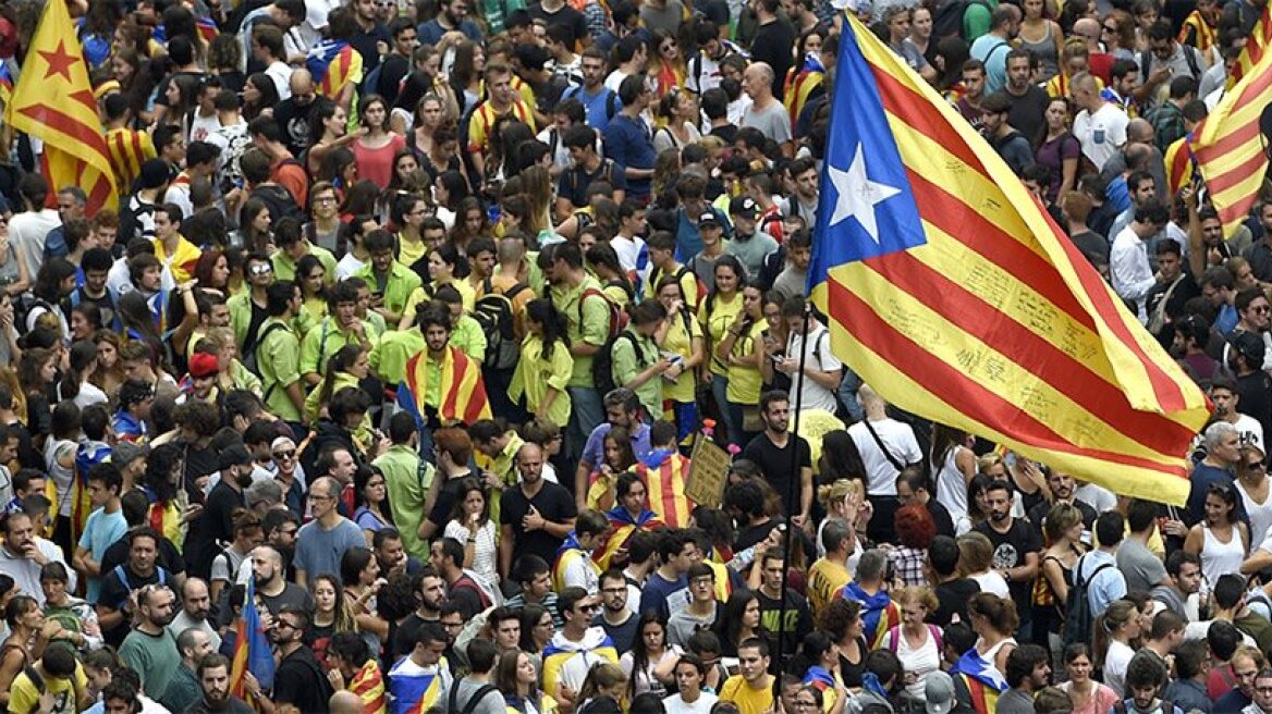 Thousands protest in Catalonia for independence from Spain
