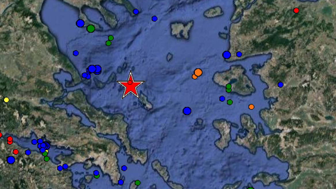 Σεισμός 5 Ρίχτερ βορειοδυτικά της Σκύρου - Αισθητός και στην Αθήνα