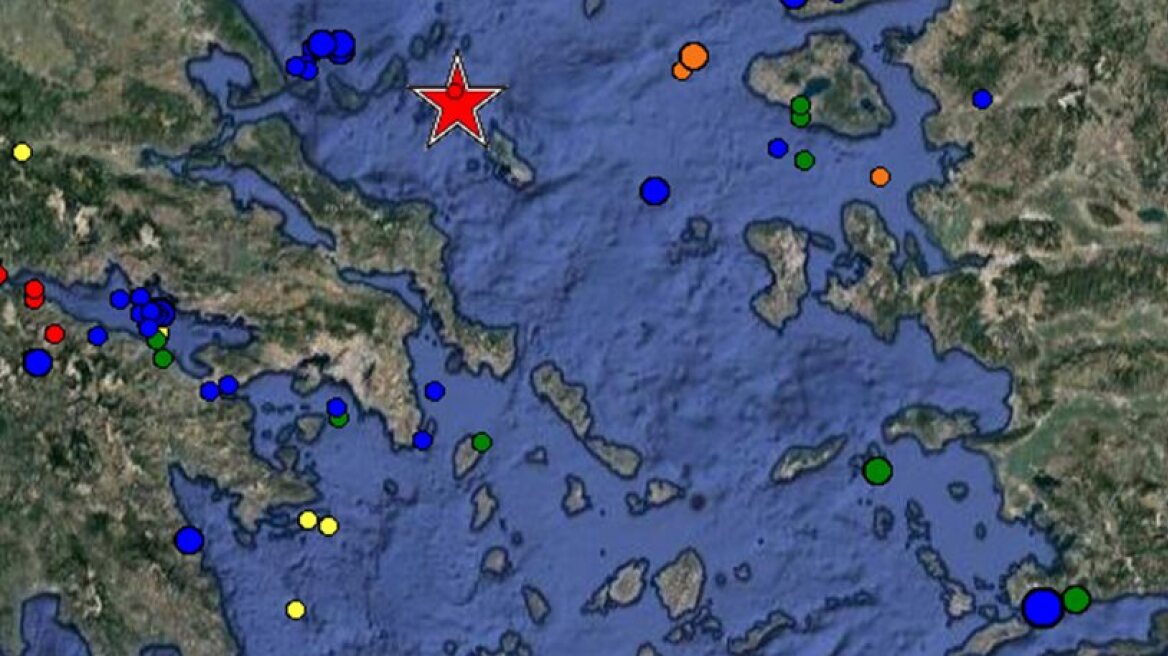 5.0 magnitude earthquake struck west of Skyros overnight