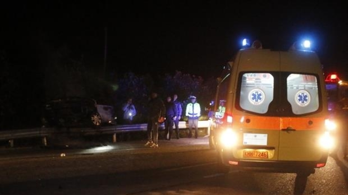 Ηράκλειο: Οδηγός εγκλωβίστηκε στα συντρίμμια του αυτοκινήτου της 