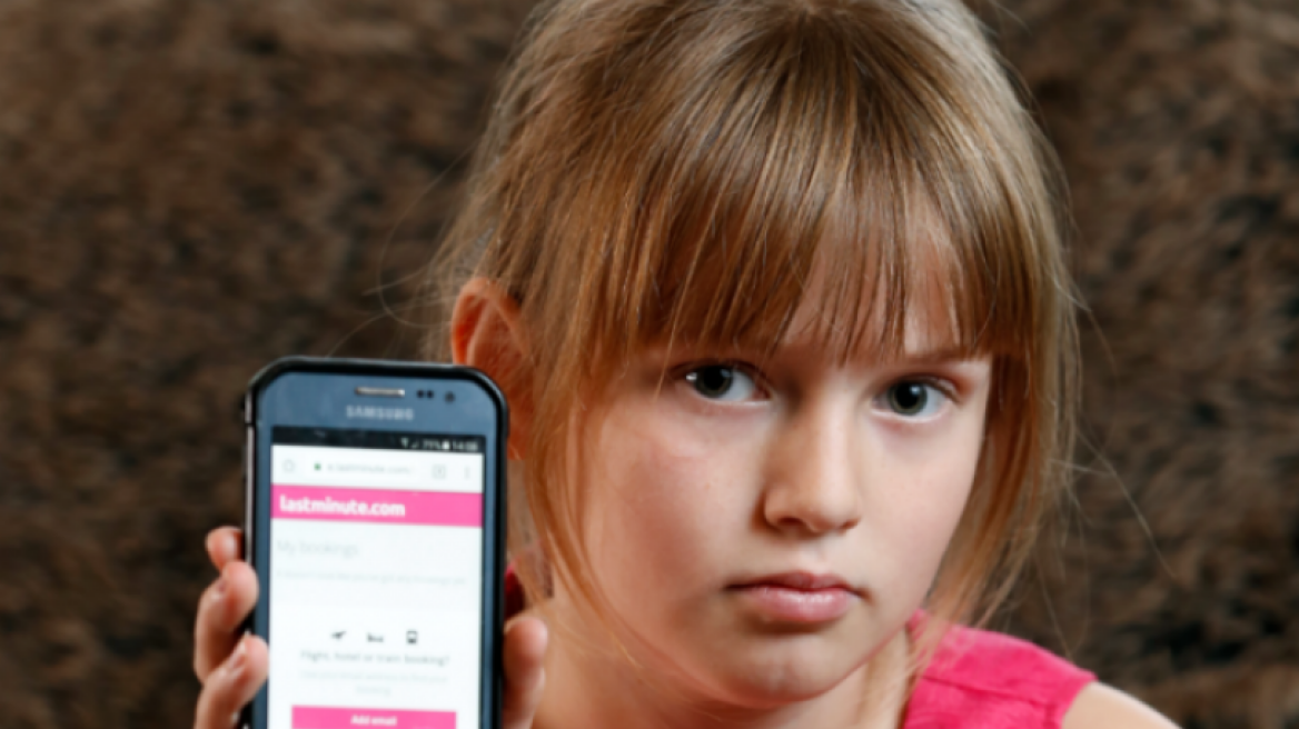 Μία 9χρονη πήρε το κινητό του πατέρα της και ξόδεψε πάνω από 1.000 λίρες (pics)