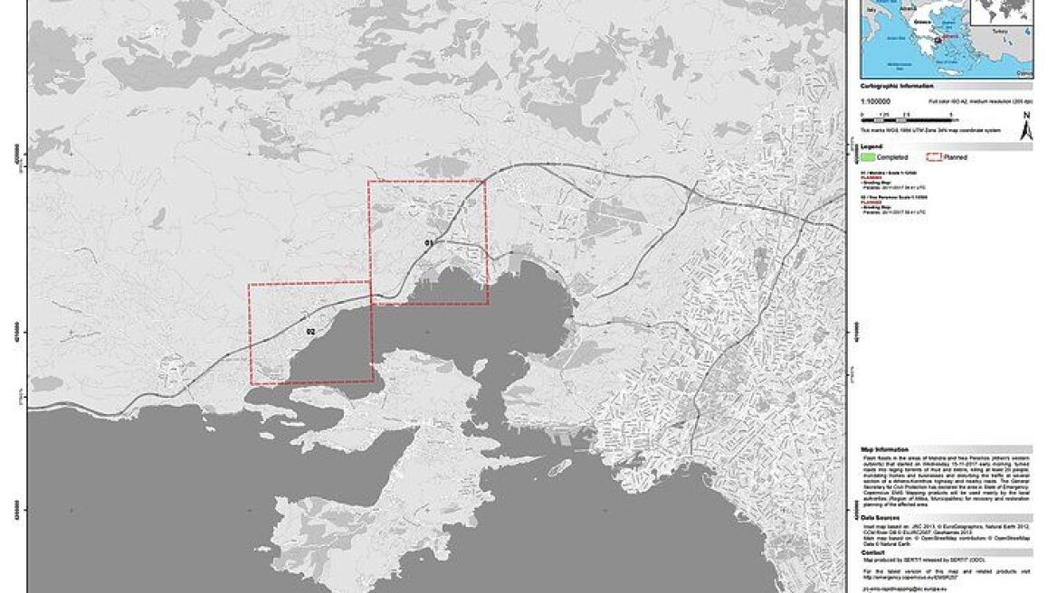 Ενεργοποιείται ο «Κοπέρνικος» για τη χαρτογράφηση των περιοχών που επλήγησαν από τις πλημμύρες