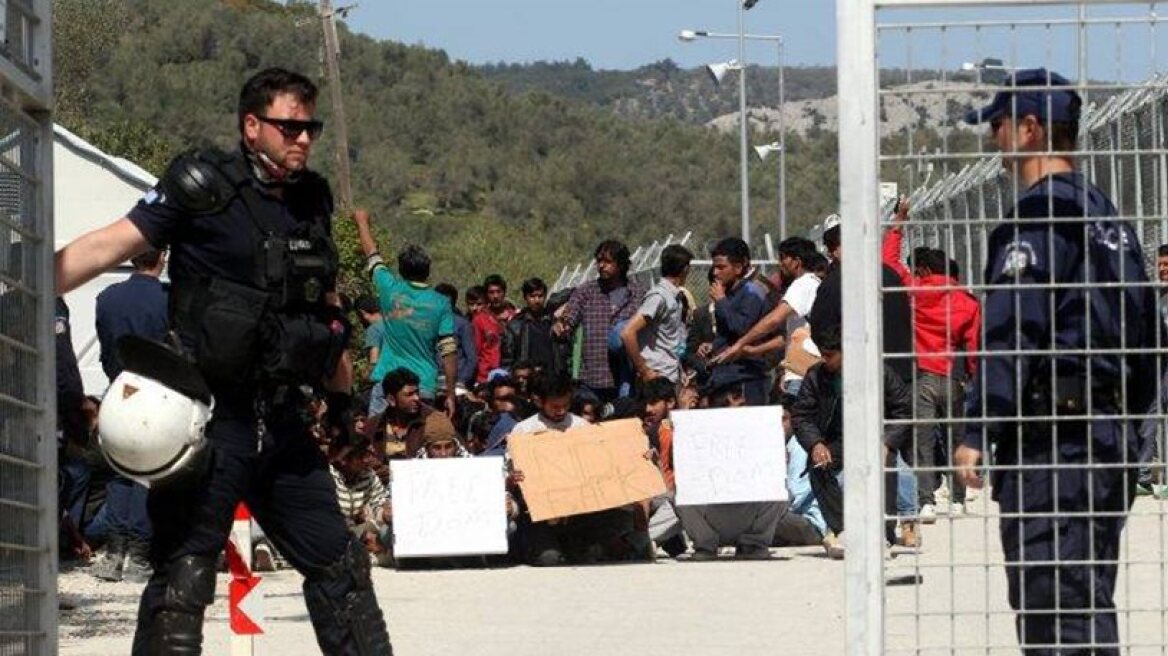 Riots break out in Lesvos with refugees and migrants