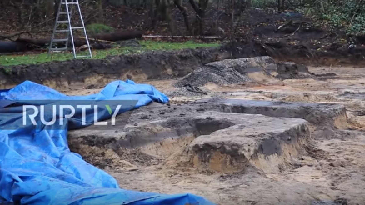 Giant swastika discovered under Hamburg sports field! (video)